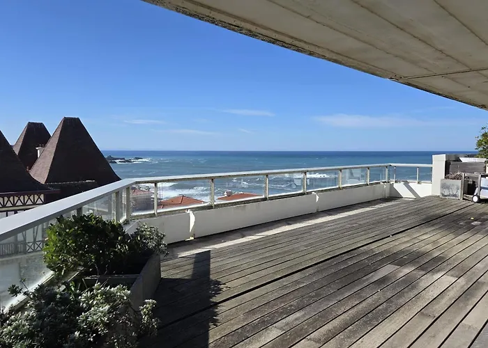 Panoramic View And Terrace In Lejlighed Biarritz